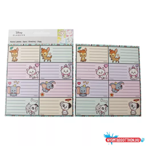 Disney Classics Babies füzetcímke 16 db-os