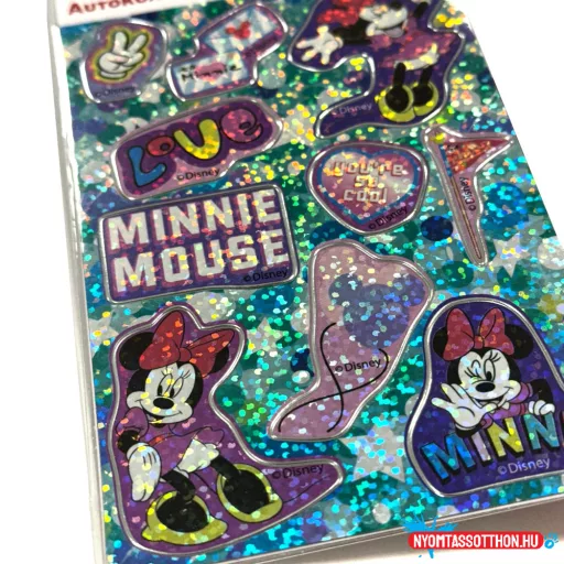 Disney Minnie Smiles hologrammos matrica szett