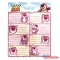 Disney Játékháború Lotso füzetcímke 16 db-os