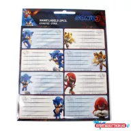 Sonic a sündisznó Hype Man füzetcímke 16 db-os
