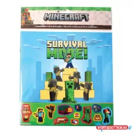 Minecraft Adventures matricás album 50 db matricával