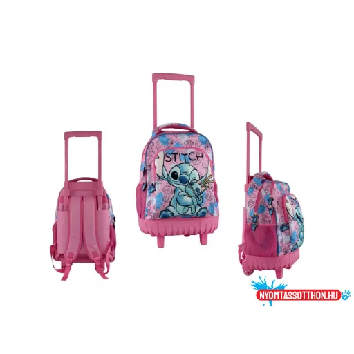 Disney Lilo és Stitch, A csillagkutya Doll prémium gurulós iskolatáska, táska 44 cm