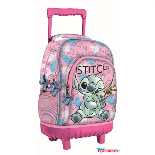 Disney Lilo és Stitch, A csillagkutya Doll prémium gurulós iskolatáska, táska 44 cm