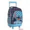 Disney Lilo és Stitch, A csillagkutya Abstract prémium gurulós iskolatáska, táska 44 cm