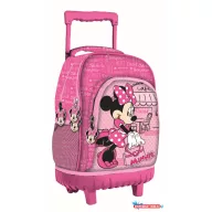 Disney Minnie Paris prémium gurulós iskolatáska, táska 44 cm