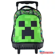 Minecraft Face prémium gurulós iskolatáska, táska 44 cm