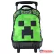 Minecraft Face prémium gurulós iskolatáska, táska 44 cm