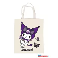 Hello Kitty Kuromi Butterfly vászontáska, bevásárlótáska 44 cm
