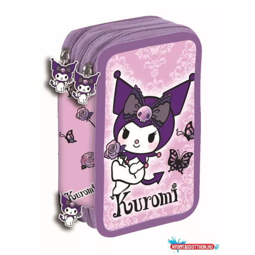 Hello Kitty Kuromi Purple tolltartó töltött 3 emeletes