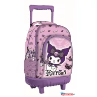 Hello Kitty Kuromi Purple prémium gurulós iskolatáska, táska 44 cm