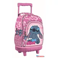 Disney Lilo és Stitch, A csillagkutya Lovely prémium gurulós iskolatáska, táska 44 cm