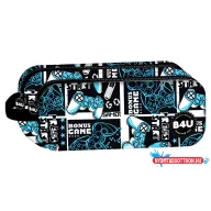 Gamer Press Start 2 rekeszes tolltartó 21 cm