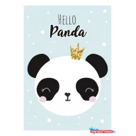 Panda Crown A/4 gumis mappa