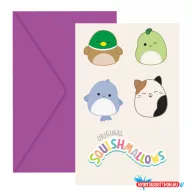 Squishmallows Jazwares party meghívó 6 db-os FSC