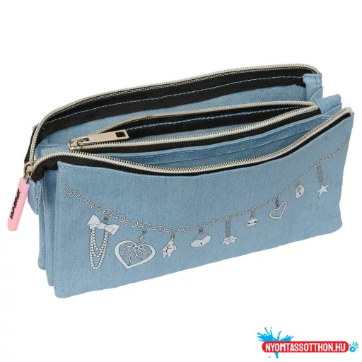 K-pop Démonvadászok Denim Dreams 3 rekeszes tolltartó 22 cm