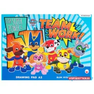 Mancs Őrjárat Team Work A/3 vázlatfüzet, rajzfüzet 20 lapos