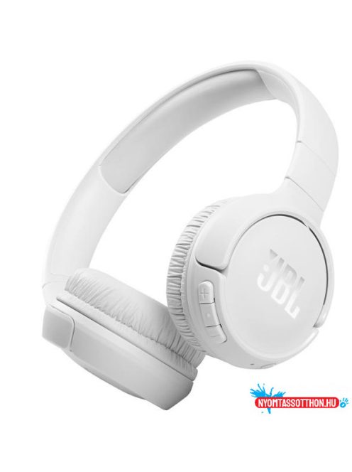 JBL T510BT fejhallgató (fehér)
