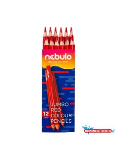 Színes ceruza, jumbo háromszög, Nebulo piros