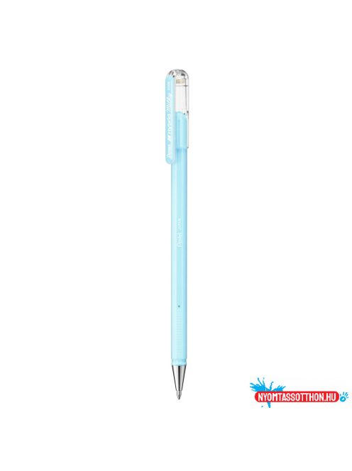 Zselés toll 0,4mm, kupakos Pentel Hybrid K108-PS, írásszín pastell világoskék