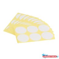   Etikett címke, 40mm, körcímke 60 db/csomag Bluering® fehér