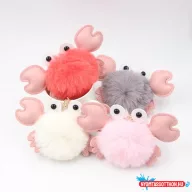 Szőrös, rákos kulcstartó