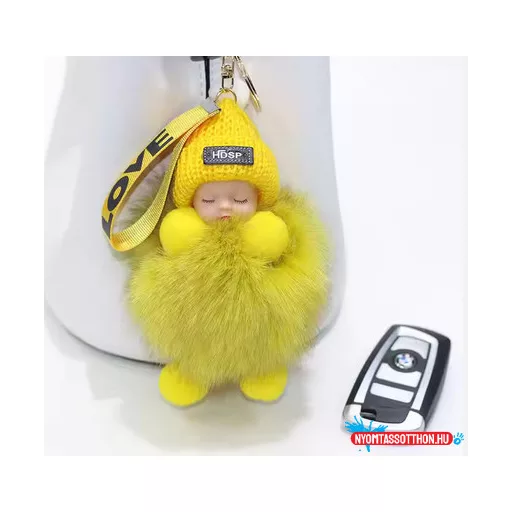 Baba plüss kulcstartó