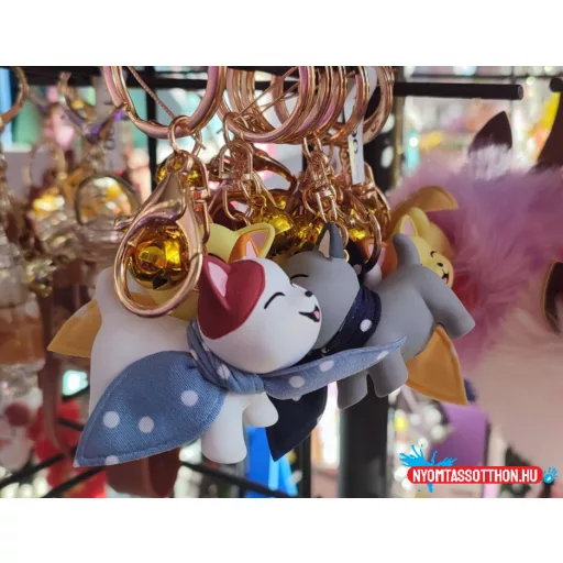 Sálas cica kulcstartó