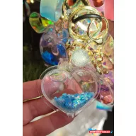 Szívecske Formájú Likvides Kulcstartó