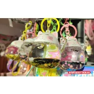 Szerencsehozó Cica Likvides Kulcstartó