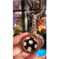 Fém Focilabda Kulcstartó