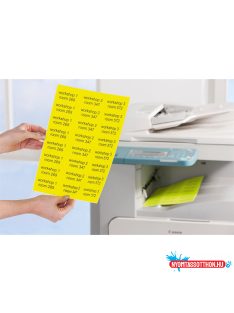   Etikett címke, 99,1 x38,1mm, visszaszedhetõ, neon 14 címke/ív, 25 ív/doboz, Avery sárga