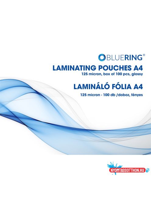 Lamináló fólia A4, 125 micron 100 db/doboz, Bluering(R)