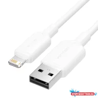 Vention USB-A 2.0 -> Lightning, (2,4A, fehér) 2m, kábel