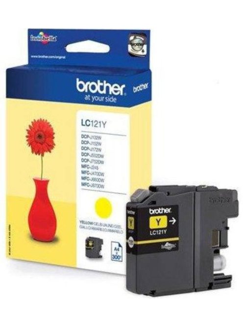 Brother LC121Y tintapatron Yellow (Eredeti)