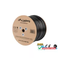   Lanberg LCU5-21CU-0305-BK Cat.5e UTP PE CU Fca 100MHz AWG24 305m árnyékolatlan fekete kültéri kábel