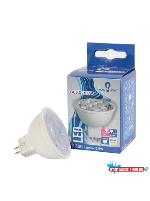 Led 5,5W MR16 4000k 360lm Blue Light