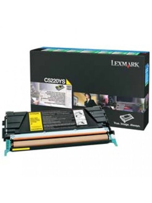 Lexmark C52x/53x Return Toner Yellow 3.000 oldal (Eredeti) C5220YS