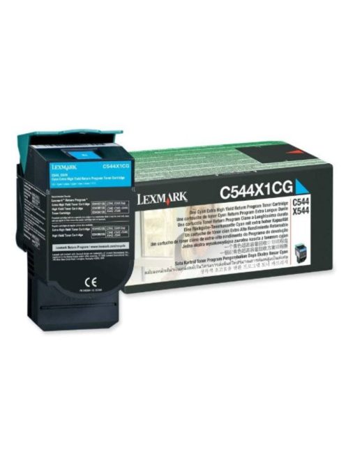 Lexmark C54x/X54x Cyan Toner Cartridge Extra Hig (Eredeti)