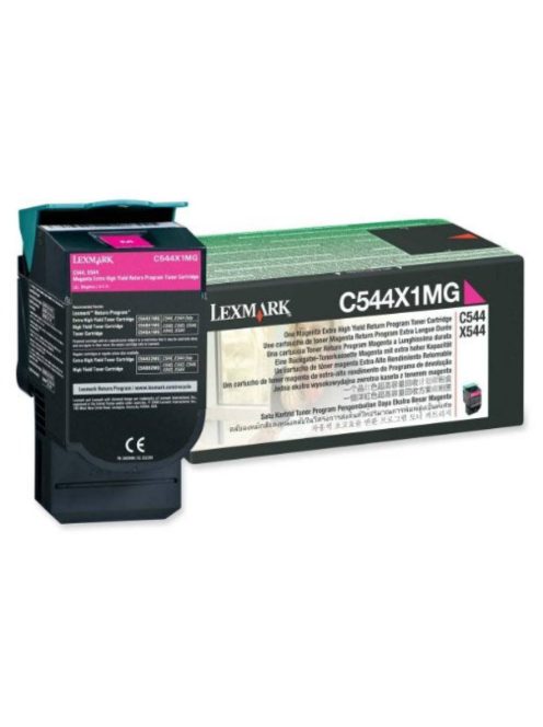 Lexmark C544, X544 toner Magenta 4.000 oldal C544X1MG (Eredeti)