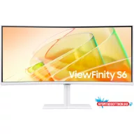   SAMSUNG 34" LS34C650TAUXEN ViewFinity S6 S65TC UWQHD VA 21:9 5ms monitor