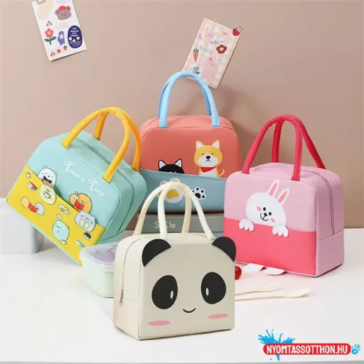 Cuki állatkás ételhordó táska