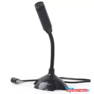 GEMBIRD MIC-D-02 asztali mikrofon, fekete