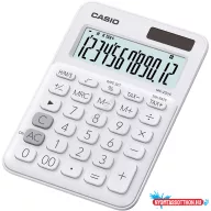   Számológép asztali 12 digit nagy, döntött kijelzõ Casio MS 20 UC fehér