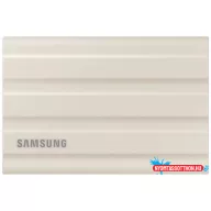 SAMSUNG SSD Külső, 2TB, T7 Shield, Bézs, USB 3.2
