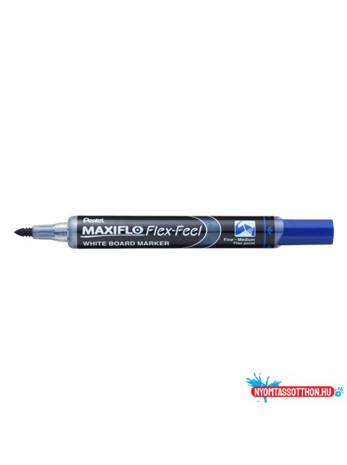 Táblamarker 1-5mm, hajlékony hegyû Pentel Maxiflo Flex Feel kék