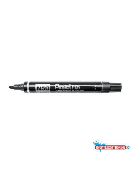 Alkoholos marker fém testû 4,3mm kerek hegyû N50-AE Pentel Extreme fekete