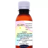   Új generációs utángyártott UV ellenálló CLI-571 yellow tinta, 100ml (db)