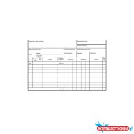 Raktárkészlet nyilvántartólap A5 B.12-151