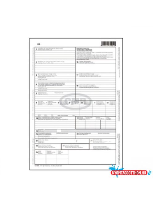 CMR nemzetközi fuvarlevél A4, 4lapos garnitúra B.cm,R/4 Bluering(R)