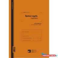   Nyomtatvány építési napló 25x3lapos +9 db 3lapos garnitúra B.ÉTI.820/V